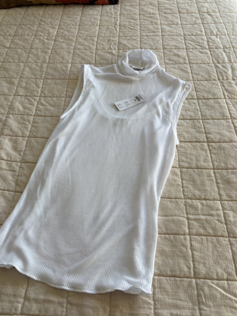 Abercrombie Sheer Rib Layered Turtleneck Top - Picture 3 of 6
